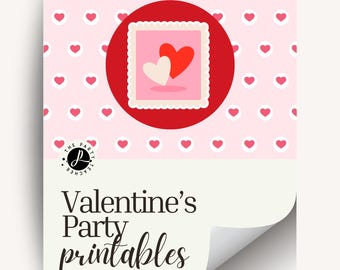 Valentine's Day Party Printables INSTANT DOWNLOAD