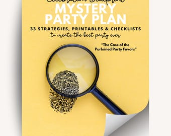 Detective Birthday Party Plan: Mystery for Kids, Menu, Decor (PDF Download)
