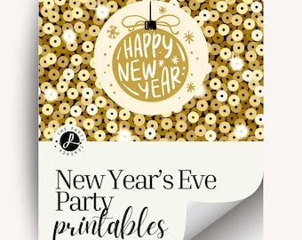 New Year's Eve Party Printables INSTANT DOWNLOAD