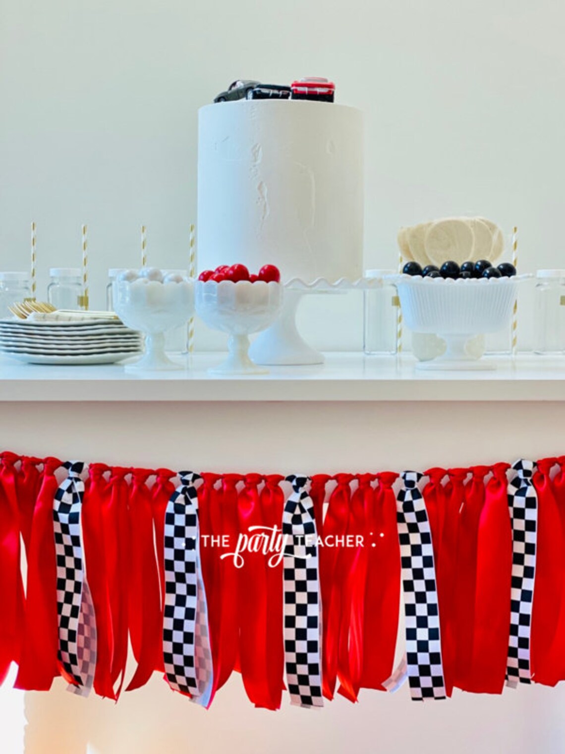 Race Car Ribbon Bunting Race Car Garland Race Car Bunting Etsy