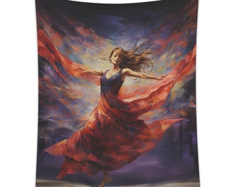 Dancer Tapestry -Dancer Wall Art -Dancer Wall Hanging -Dancer Gift -Dancer Room Decor -Dancer Gift -Dancer Decoration -Dance Studio Art