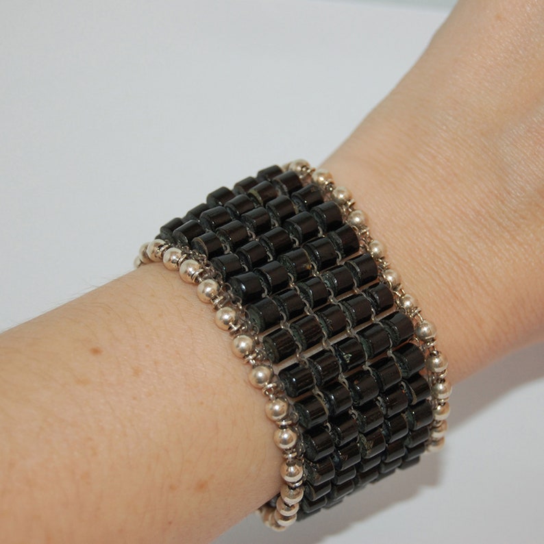 Black coral bracelet Stunning Gift for her Unique Etsy