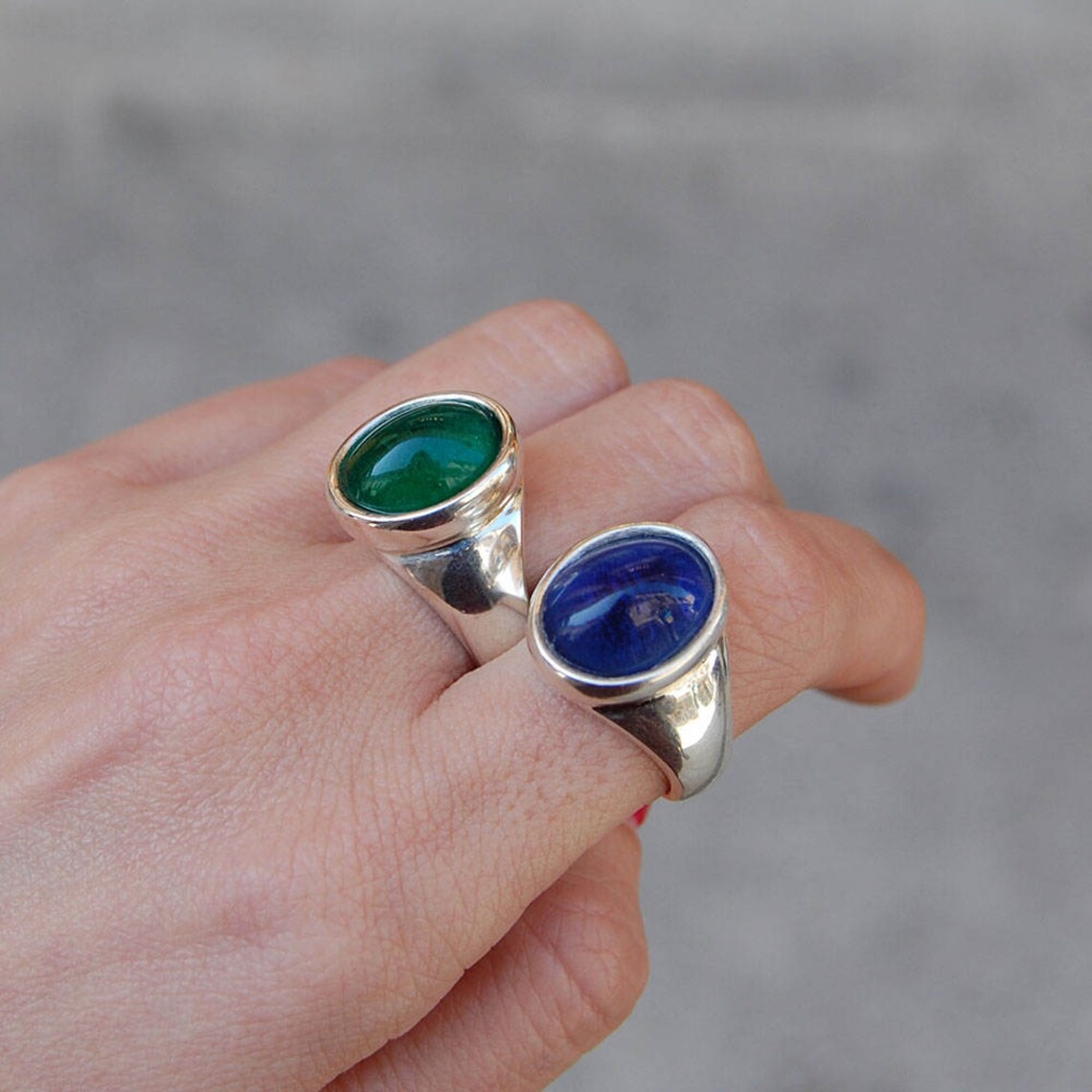 Emerald Green Ring Green Crystal Statement Ring Handmade - Etsy