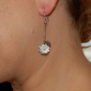 Braut Ohrringe, niedliche Statement Schmuck, Brautjungfer Geschenk, Atemberaubende Sterling Silber Ohrringe, Anlasskleidung.