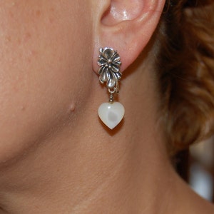 Bridal Earrings, Cute Statement Jewelry, Bridesmaid Gift, Bridal accessory, Sterling Silver Earrings, Occasionwear.