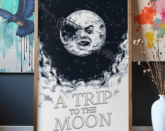 A Trip To The Moon Movie Poster: Premium Matte Paper