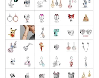 Handmade S925 Pandora Style Charms, Perfect Gift for Her, Silver Charms Bracelet, Custom Pandora Inspired Jewelry, Gift for Mom, Wife, Friends