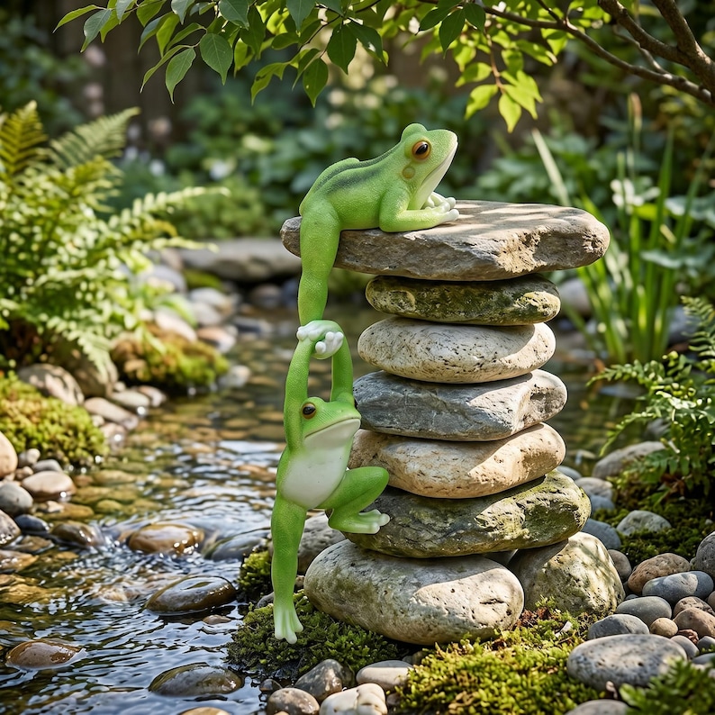 Hanging Frog Figurines,cute Frog Ornament Set,novelty Frog Pair Decor ...