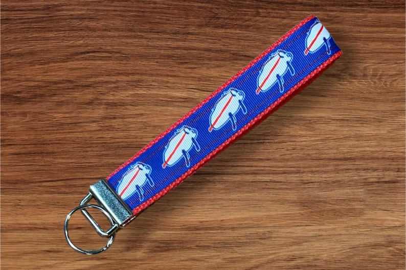 Josh Allen Potato Buffalo Football Fabric Wristlet Key Fob Keychain - Etsy