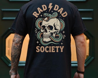 Rad Dad Society T-Shirt, Cool Dad Club, Dad Life Tee, First Fathers Day Present, Dad of Girls, Papa Of Boys, Gift For Husband, Daddy T-shirt