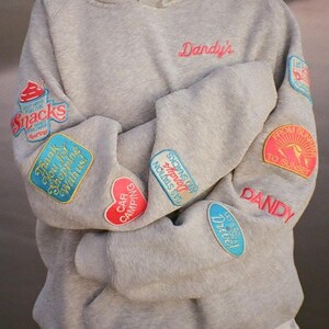 Dandy Hoodie bestickt Streetwear Trendy Handmade Women Style Bild 3
