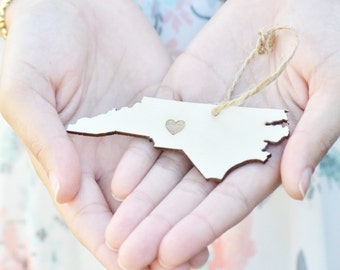 North Carolina ornament | Choose ANY State | Christmas state ornament | gift under 10