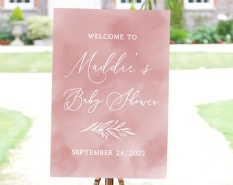 Baby Shower Welcome Sign  | Acrylic Welcome Sign | Personalized Welcome Sign -WS42