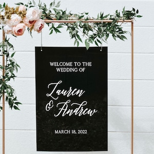Modern Calligraphy Welcome Sign |  Wedding Signage - WS34