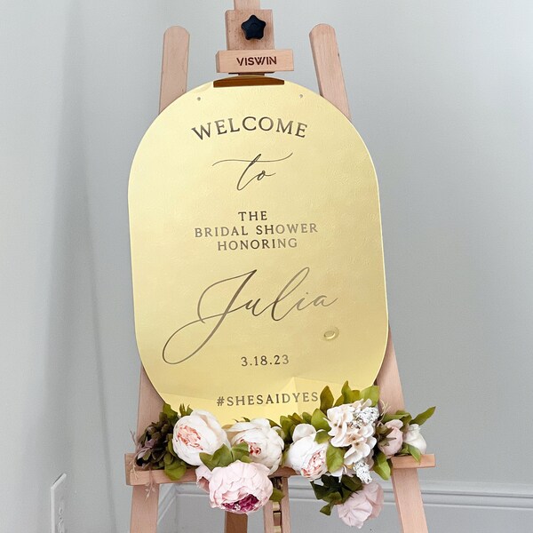 Bridal Shower Mirror Sign Etsy