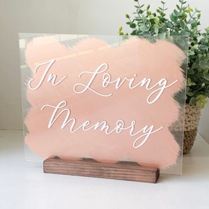 In loving memory | Acrylic Signs | Painted Acrylic Sign | TS15
