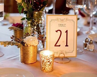 Wedding Table Numbers Holders Etsy