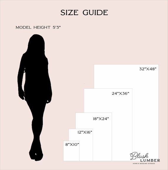 Event Sign Sizing Wedding sign size guide | Honestweddingadvice.com