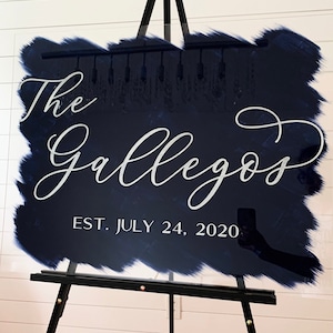 Wedding Welcome sign | Acrylic welcome sign |hand painted acrylic sign| Modern Wedding -WS27