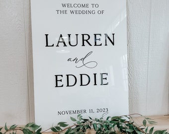 3D Welcome to Our Wedding | Acrylic Welcome Sign | Wedding Welcome Sign