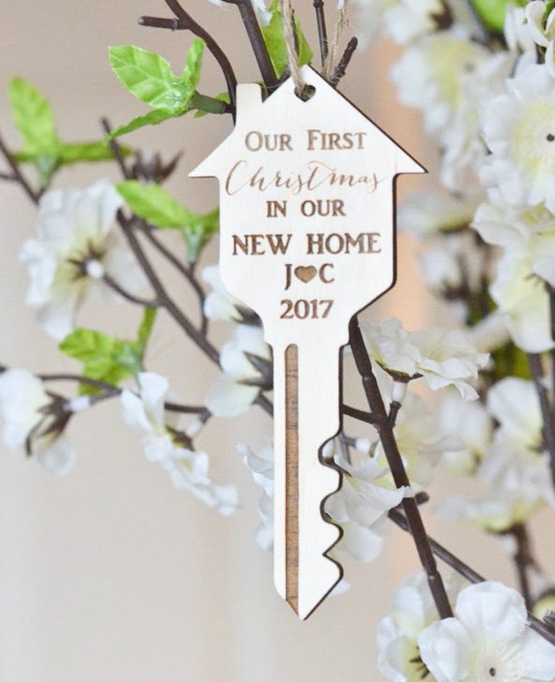 Our First Christmas in Our New Home Ornament Key Ornament Etsy Canada