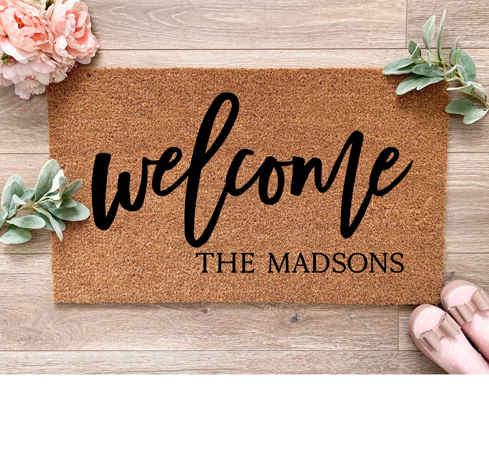 Family Name Doormat Personalized Doormat Etsy