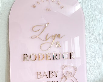 Baby Shower 3D Welcome Sign | Oh Baby welcome sign | Hello Baby Welcome Sign