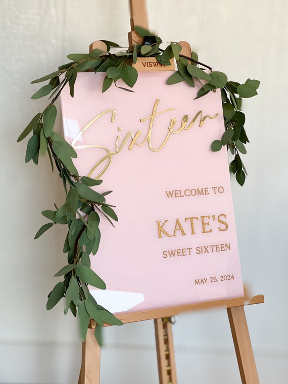 3D Sweet Sixteen Welcome Sign| Sixteen Welcome Sign | Welcome Sign
