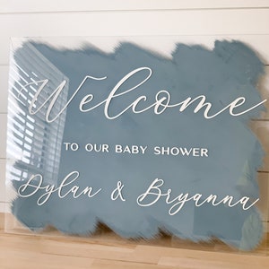 Baby Shower Welcome Sign  | Acrylic Welcome Sign | Personalized Welcome Sign -WS31