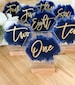 Wedding Painted Back Acrylic Table Number, Hexagon Acrylic Table Number, Wedding table number, Modern Table Number- TN1