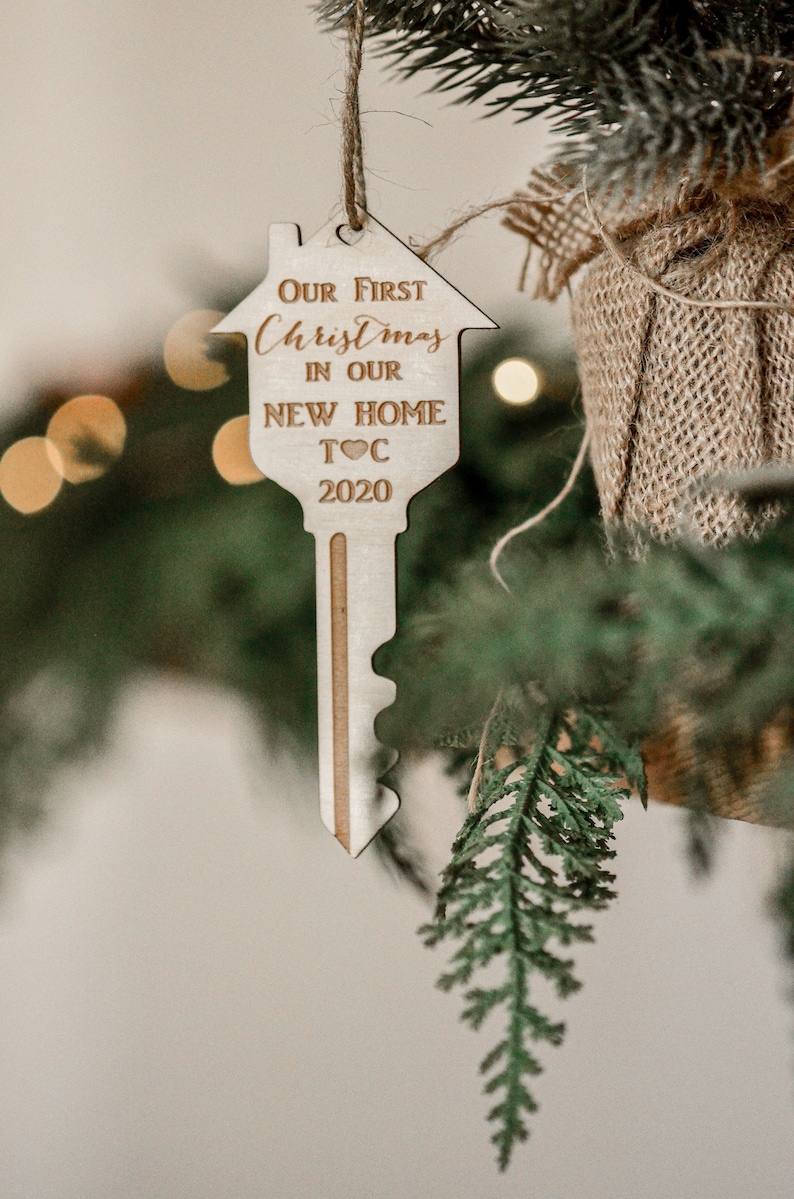 Our First Christmas in Our New Home Ornament Key Ornament Etsy