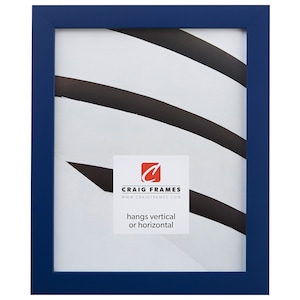 Confetti, Modern Blue Picture Frame, .875&quot; Wide, 70 Sizes (140640) Craig Frames