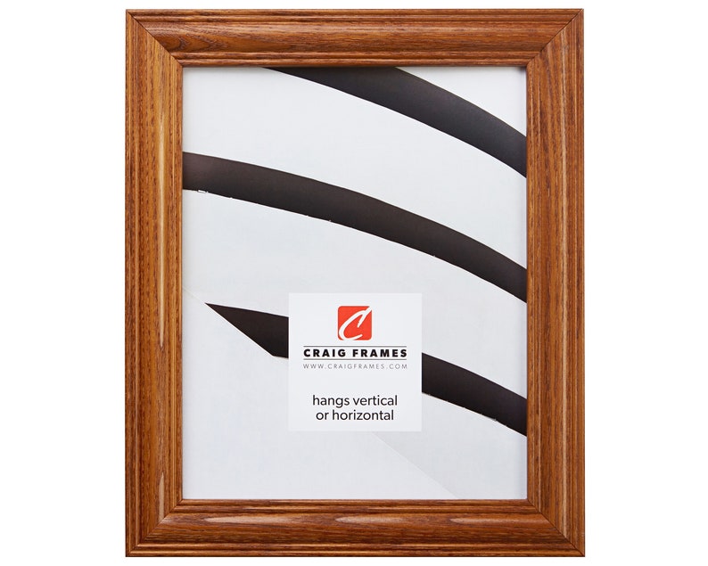 4401380606 Craig Frames Wiltshire 440 6x6 Inch Mission Oak Stained Solid Wood Picture Frame