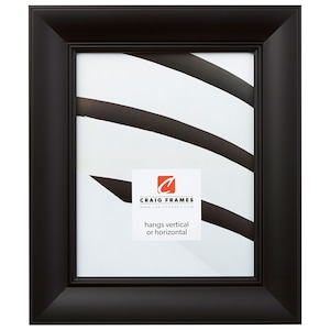 Verandah 212, Traditional Gallery Black Picture Frame, 2&quot; Wide, 35 Common Sizes (212405) Craig Frames, Wide Contemporary Black, Photo Frame