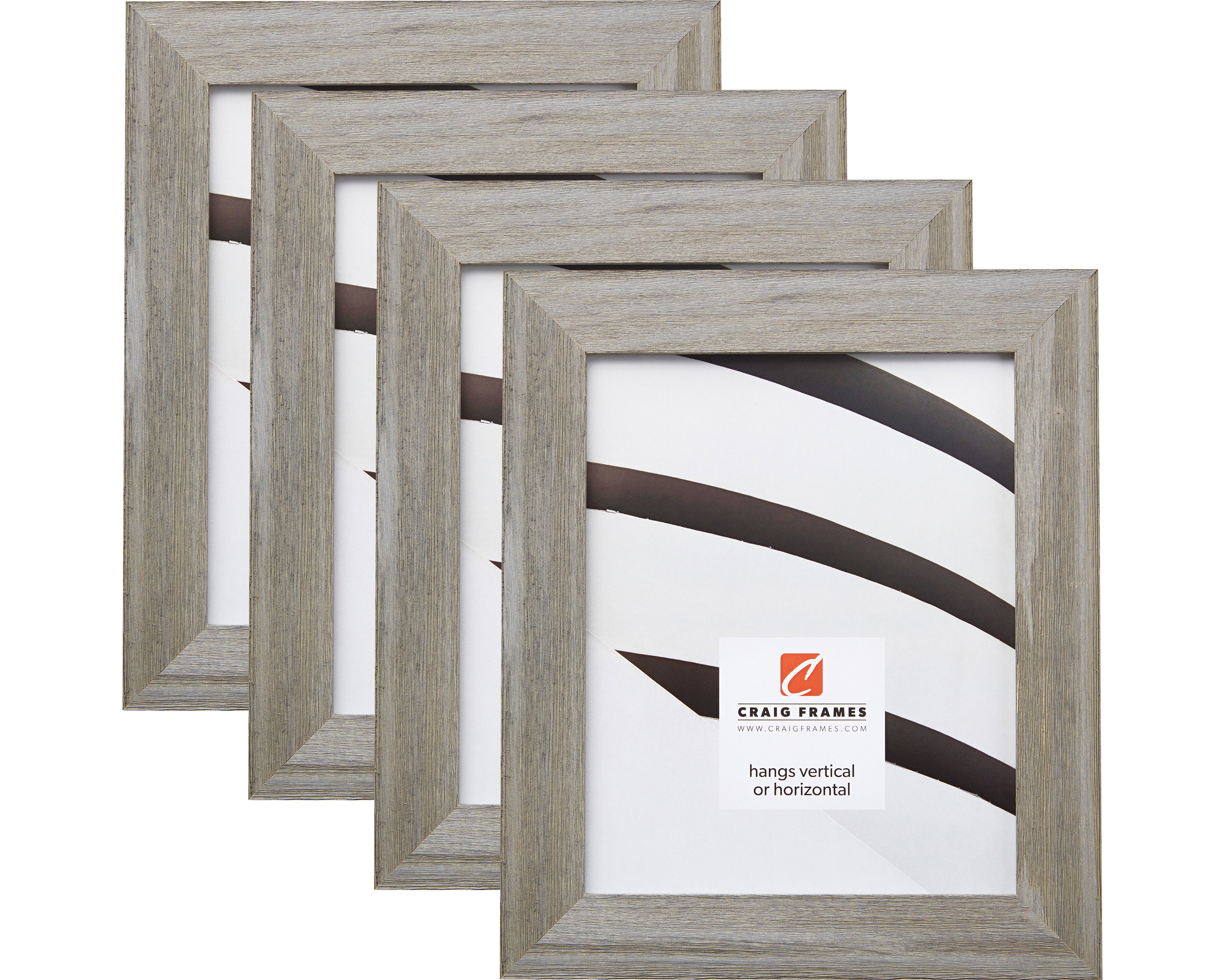 Craig Frames 4x10 Inch Shabby Gray Picture Frame Set Etsy