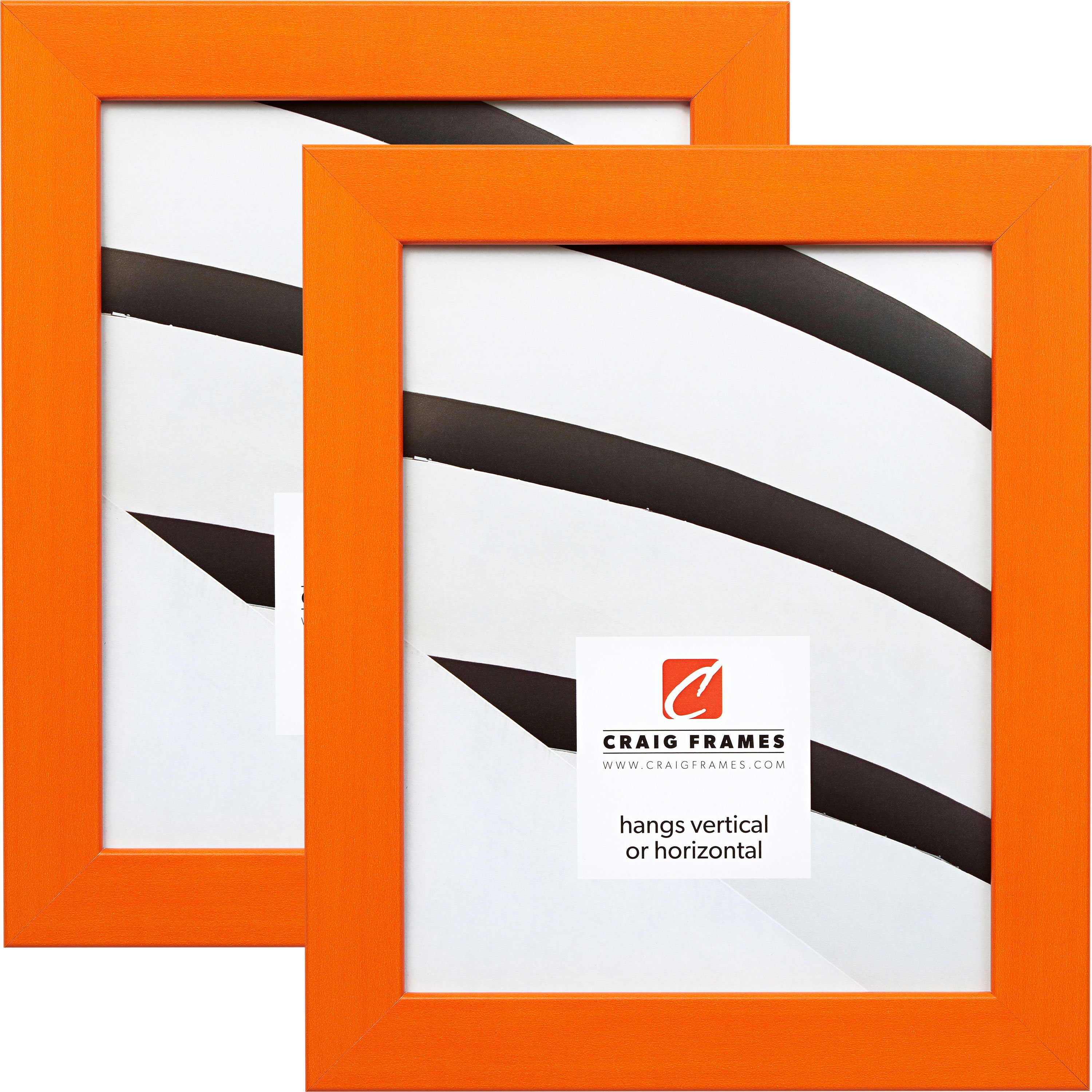 Colori 125 Modern Orange Picture Frame 1.25 Wide 35 Etsy