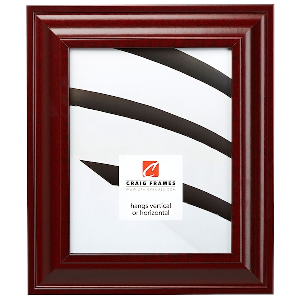 Contemporary Upscale, Red Mahogany Picture Frame, 2" Wide, 35 Common Sizes (76039) Craig Frames