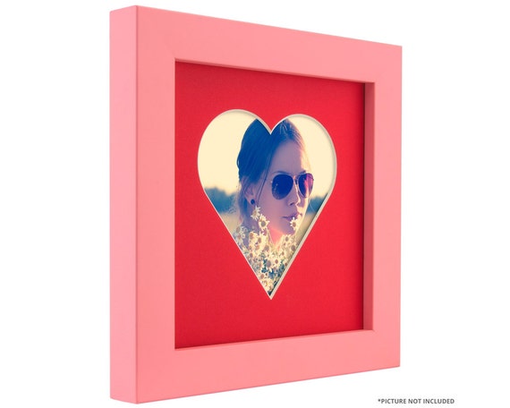 Heart Picture Frame, Light Pink, Valentine's Day Gift, 4x4