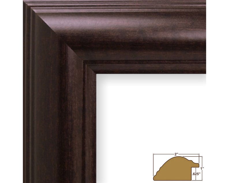 Craig Frames 14x18 Inch Dark Walnut Brown Picture Frame 880361418 Dakota 200 2 Wide