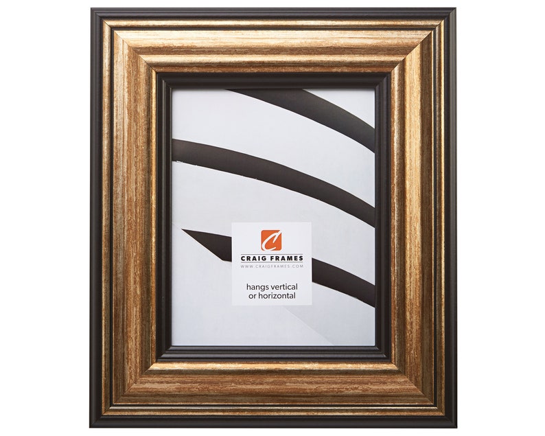 Craig Frames 16x20 Inch Aged Gold And Black Picture Frame Sonora 3 Wide 213072018620