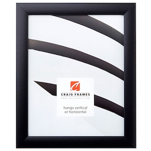 Contemporary 1&quot; Wide, 20x20 Inch Modern Gallery Black Picture Frame (1WB3BK2020), Craig Frames, Modern Wall Decor, Thin Gallery Poster Frame