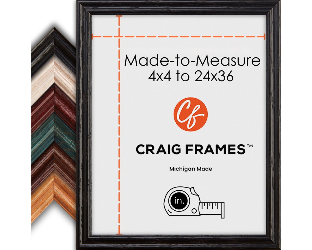 Custom Picture Frame, Wiltshire Stained Wood, Made to Order, 6 Colors ...