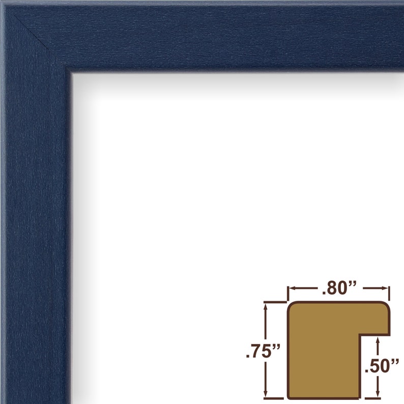Craig Frames 0.75 Modern Blue Picture Frame 20x24 Inch 720252024 Colori