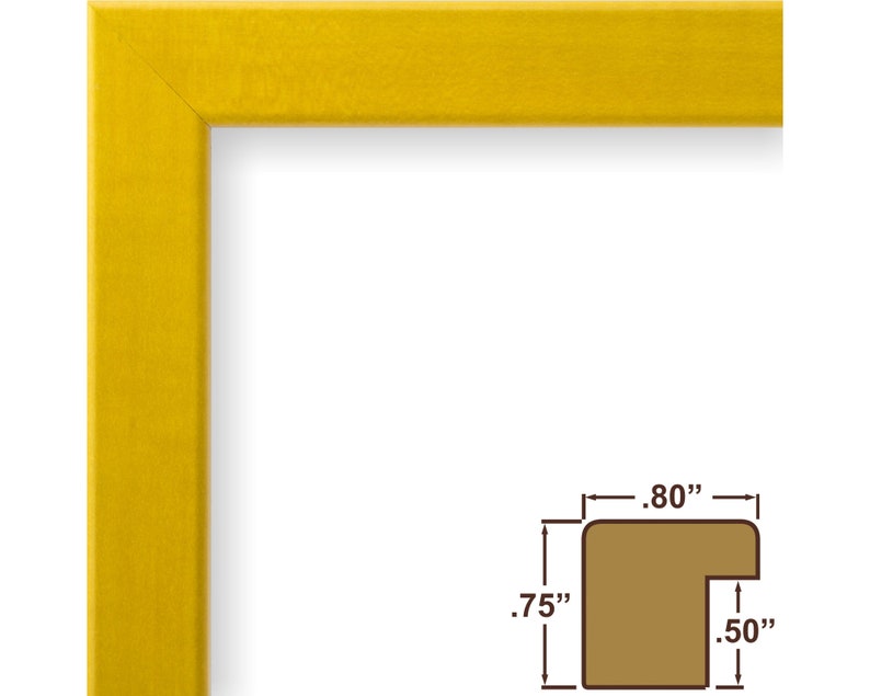 Colori 75 Modern Yellow Picture Frame .75 Wide Set of Etsy