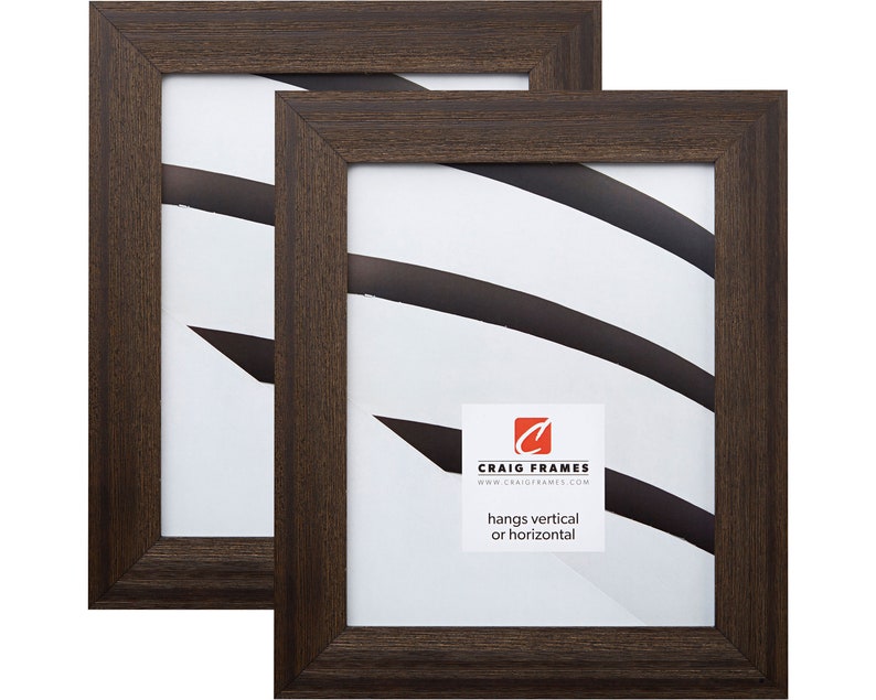 Craig Frames Driftwood 1.5 Wide 8x12 Inch Weathered Black Picture Frame Set of Two 15DRIFTWOODBK0812L-2