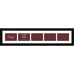 May include: Black picture frame with four 6x4 openings. The frame is made by Craig Frames and says "6x4 Collage Frame 4 - 6x4 Openings".