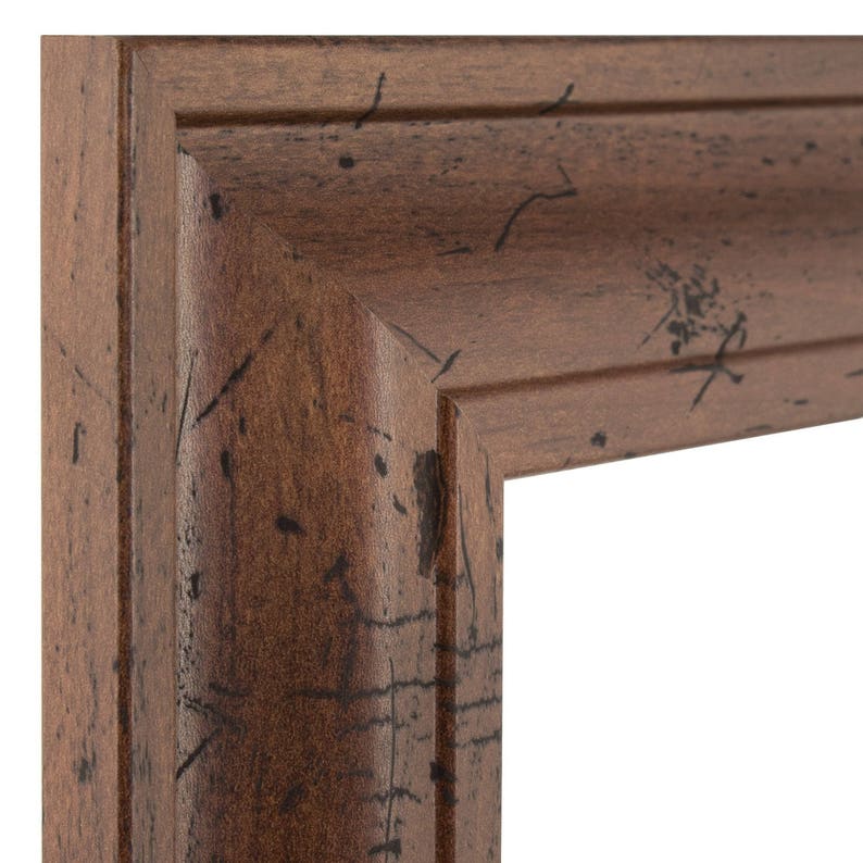 2-Inch Contemporary Upscale Craig Frames 760040812 8x12 Inch Distressed Walnut Brown Picture Frame