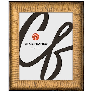 Safari, Vintage Gold Picture Frame, 1.5&quot; Wide, 70 Sizes (8832) Craig Frames