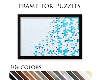 Frame for Puzzles - Eco-friendly Composite Wood Puzzle Frame with Plexiglass | Display Your Jigsaw Puzzle With Style