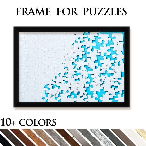 Frame for Puzzles - Eco-friendly Composite Wood Puzzle Frame with Plexiglass | Display Your Jigsaw Puzzle With Style